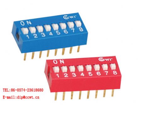 8Ways Slide Type Dip Switch